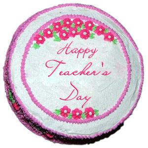 1 kg Round Vanilla Teacher’s Day Cake