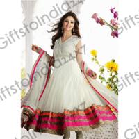 Beautiful Off White Salwar Kameez