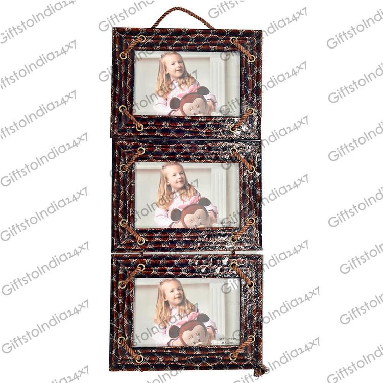 Dark Brown Photo Frame Wall Hanging