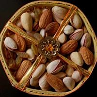 Cute Cane Basket with Dry Fruits