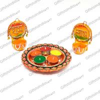 Subh Labh With Terracotta Tray