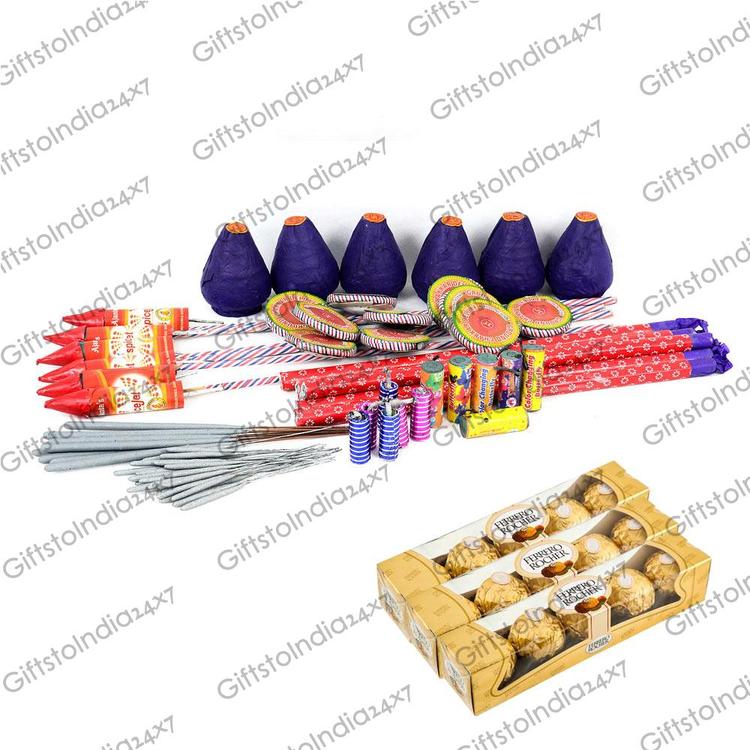 Crackers and 15 Ferrero Rochers Hamper