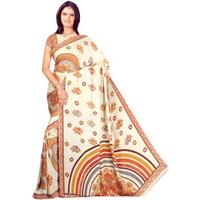 Rainbow Chiffon Saree