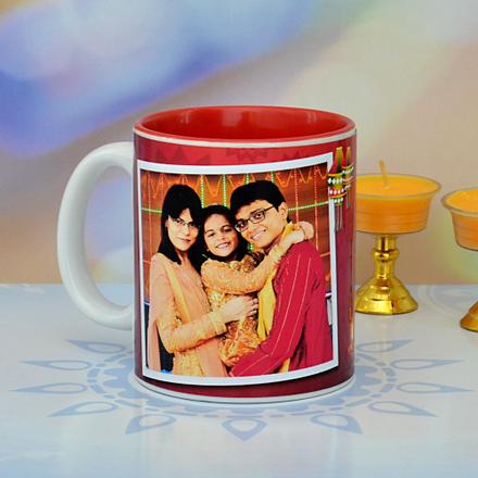 Maroon & White Personalized Mug