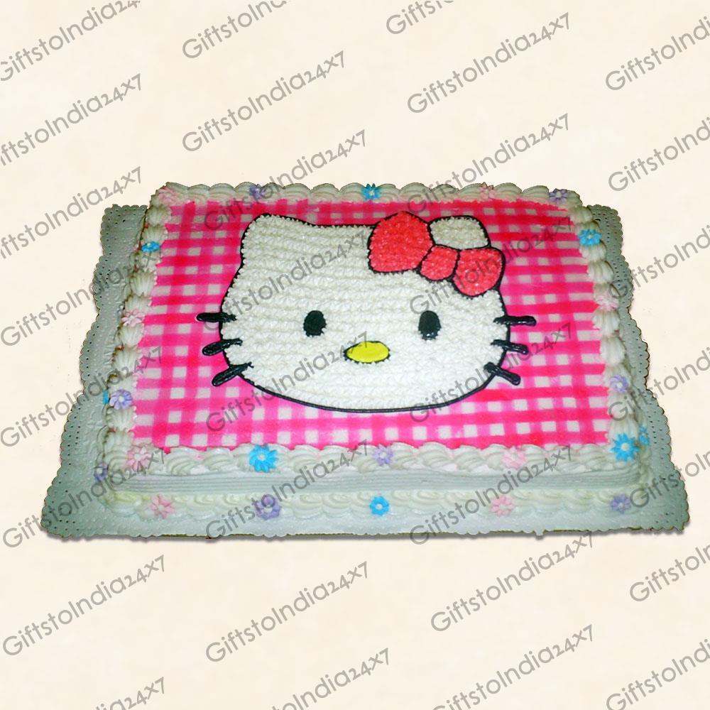 HELLO KITTY CAKE DESIGN/STEP BY STEP TUTORIAL/CARTOON CAKE/ BIGGNERS  SPECIAL CAKE/NUSI'S KITCHEN - YouTube