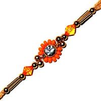 Orange Stone Rakhi