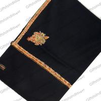 Black Pure Wool Handwork Shawl For Him