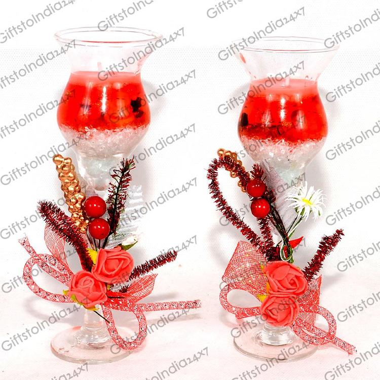 Charming Candle with Flower