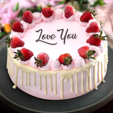 Tasty Five Star Strawberry Cake - 1 Kg
