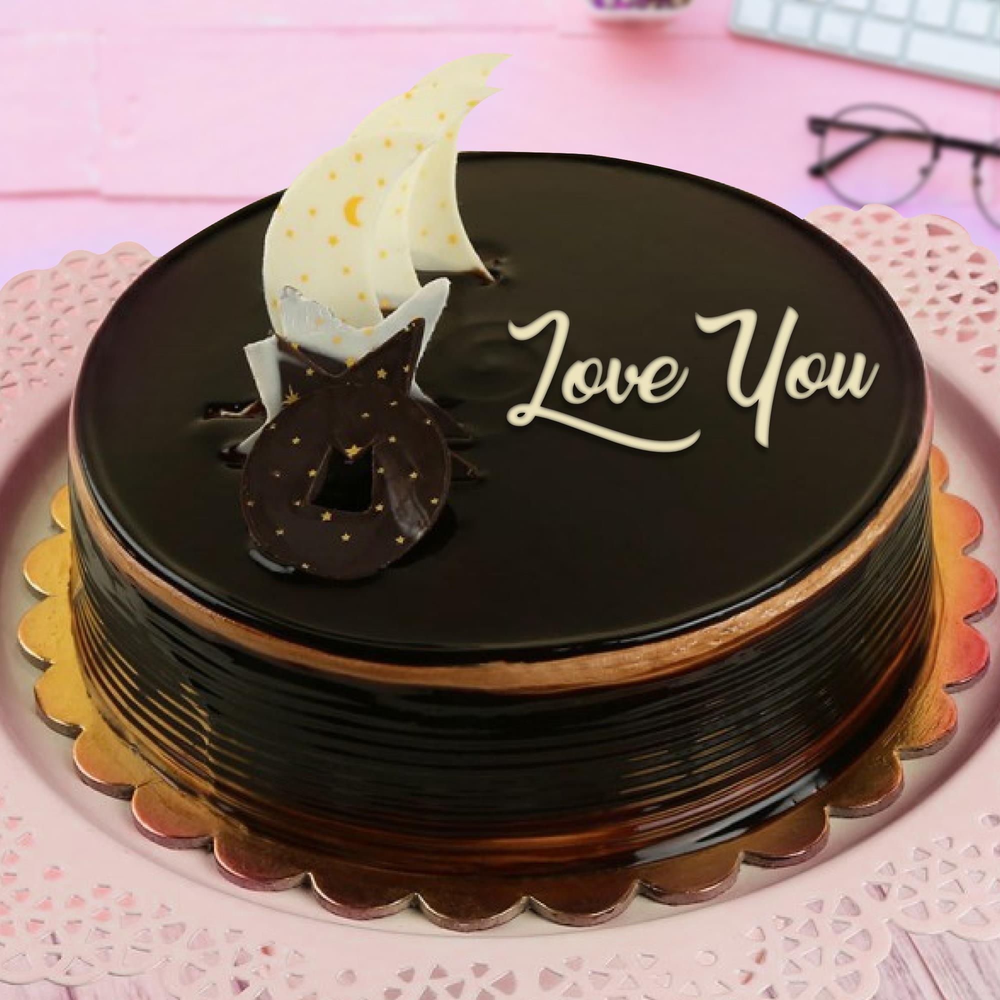 Truffle Walnut Chocolate Cake | Love Cake | Couple cake| Engagement cake |  cake for love