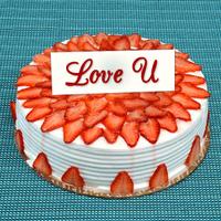 Palatable Strawberry Taj Cake 1 kg