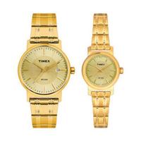 Timex Classics Gold Dial Couple - PR155