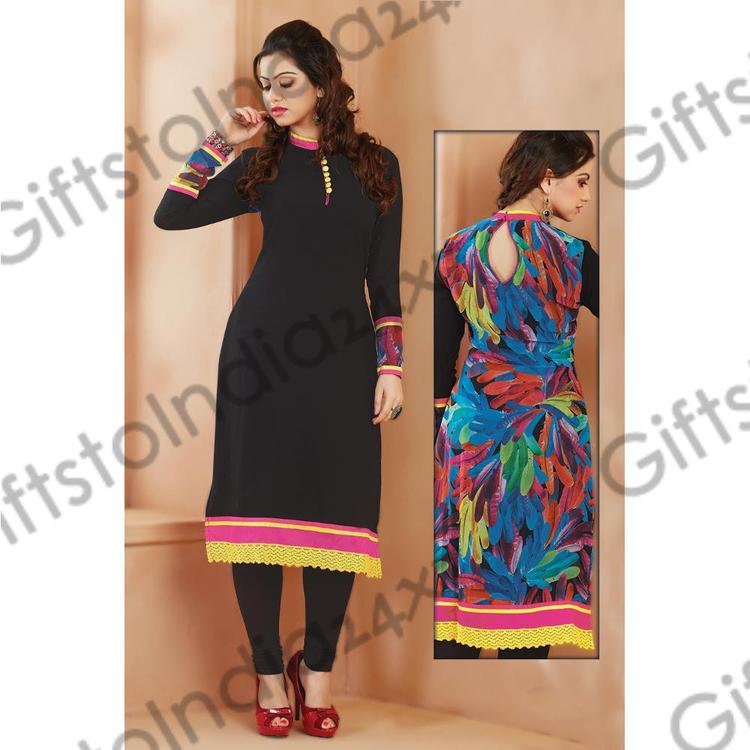 Tantalizing Black Kurti