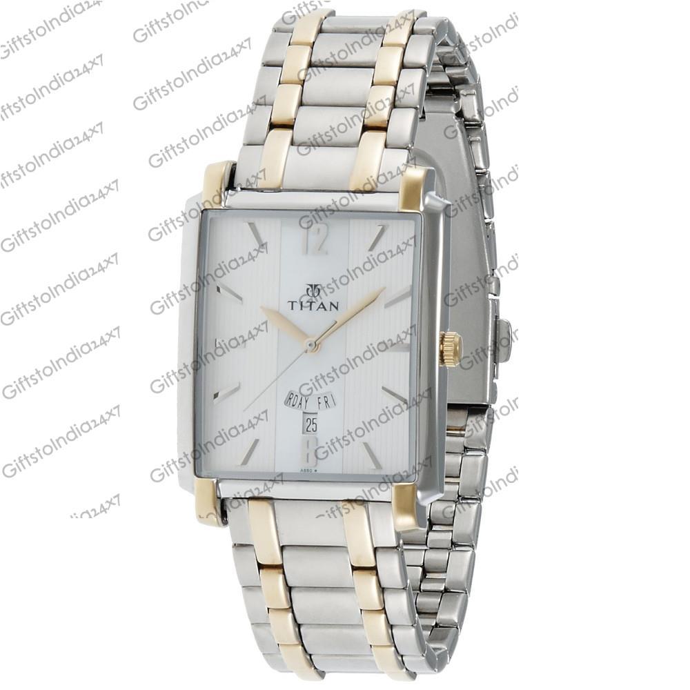 Regalia Opulent White Dial Golden Stainless Steel Strap Watch - Titan  Corporate Gifting