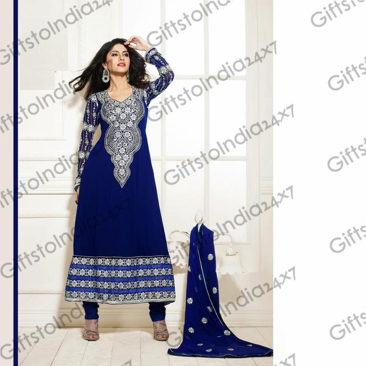 Captivating Navy Blue Salwar Kameez