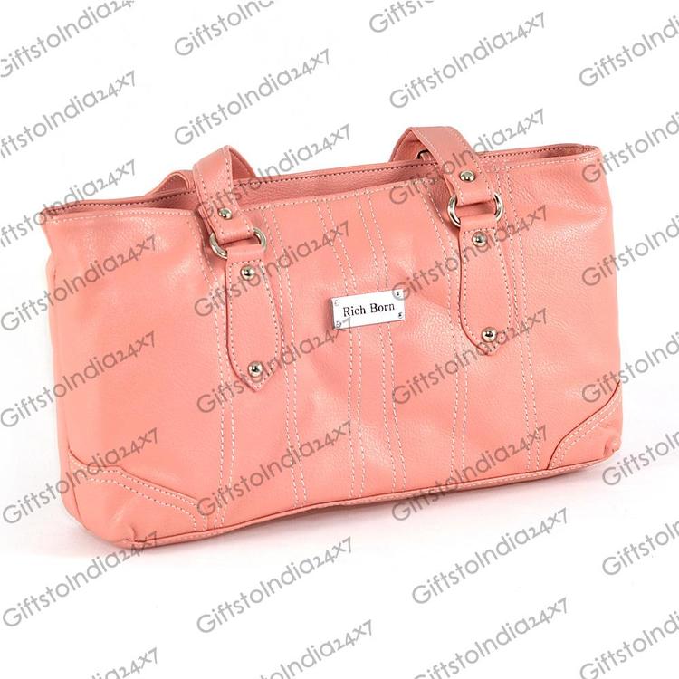 Elegant Pink Color Ladies Handbag
