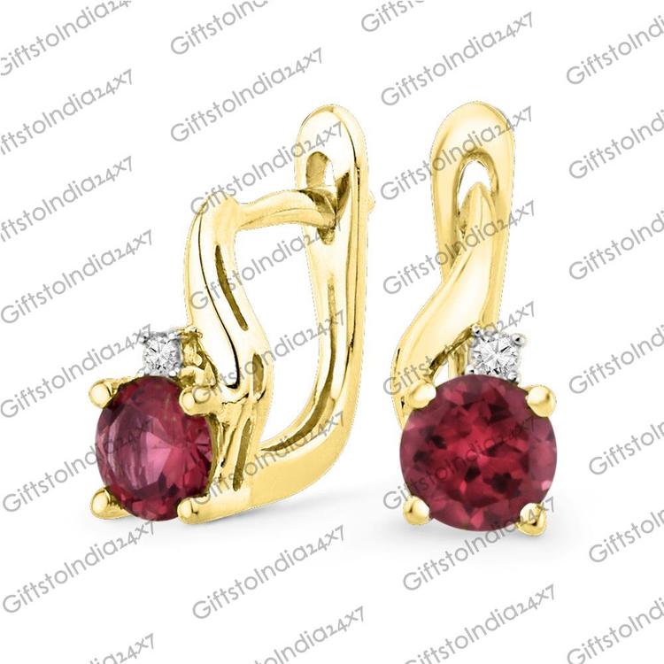 Significant Ruby Diamond Earrings