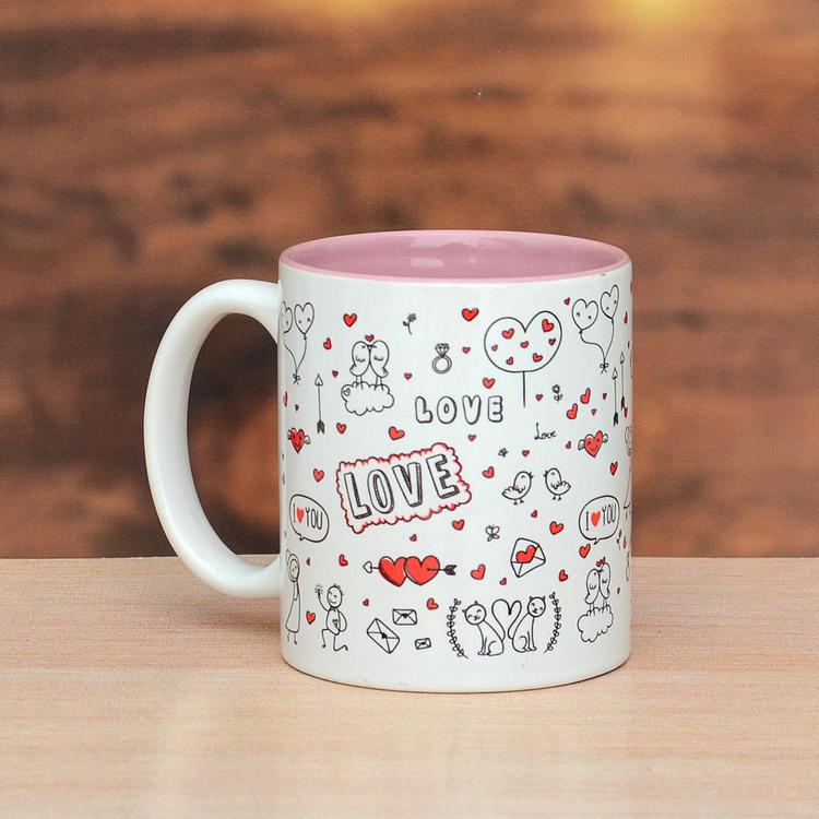 Inner baby pink mug