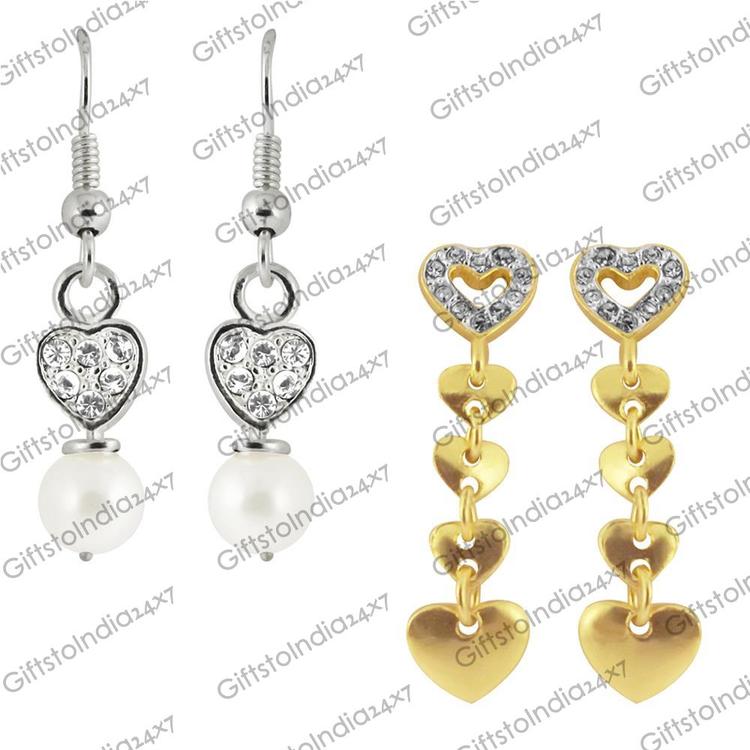 Set of 2 Pair Earrings