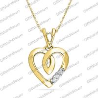 18kt Heart Beat Diamond Pendant