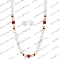 Delightful Button Pearl Necklace
