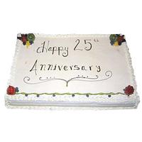 25th Anniversary Cake for U Anniversary