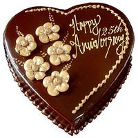 25th Anniversary Heart Shaped Cake Anniversary