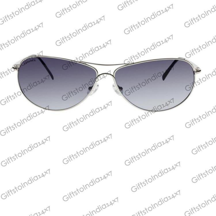 Fastrack Oval Sunglasses (Black) (C046BK1)