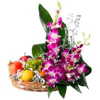 Fruits and Orchid Tray Anniversary
