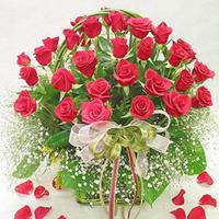 Magnificent Basket of Roses Dad