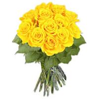 12 Yellow Roses Bunch Dad
