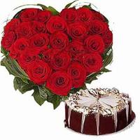 Love Filled Heart Rose Day