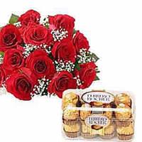 Rocher with Roses Rose Day