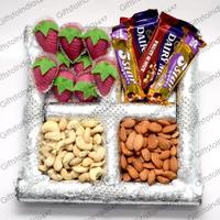 Festive Treat With Dry Fruits and Sweets