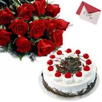 Cake N Roses & Valentine Card