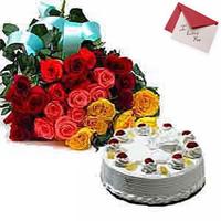 Pinapple Cake N Roses
