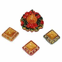 Designer Diwali Diya Set