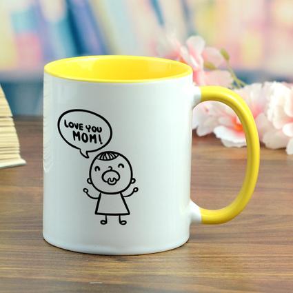 Ceramic Inner Yellow Mug