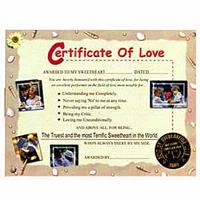 Certificate Of Love