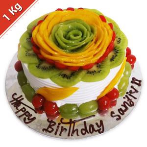 K4C Flower Shape Fruit Cake 1 kg