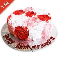 K4C Eggless Rose Cake 1kg