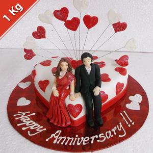 K4C Eggless Anniversary Cake 1kg K4C Eggless Anniversary Cake 1kg