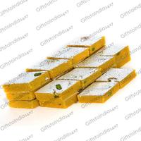 Mouthwatering Kesar Pista Barfi 1/2kg
