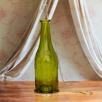 Green Bottle Candle Stand
