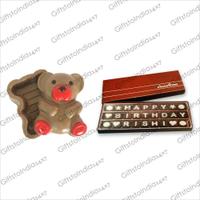 Choco teddy with message