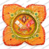 Floral Ganesha Rakhi Thali