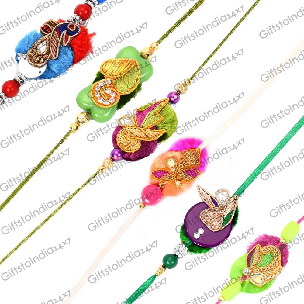 Charming Rakhis Combo Cheap Rakhi