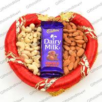 Dairy Milk Chocolate and Dry Fruit Hamper