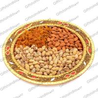 Decorated Thali of Dry Fruits