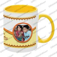 Adorable Yellow Rakhi Mug